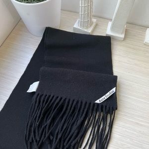 Acne Studios black wool Canada Scarf